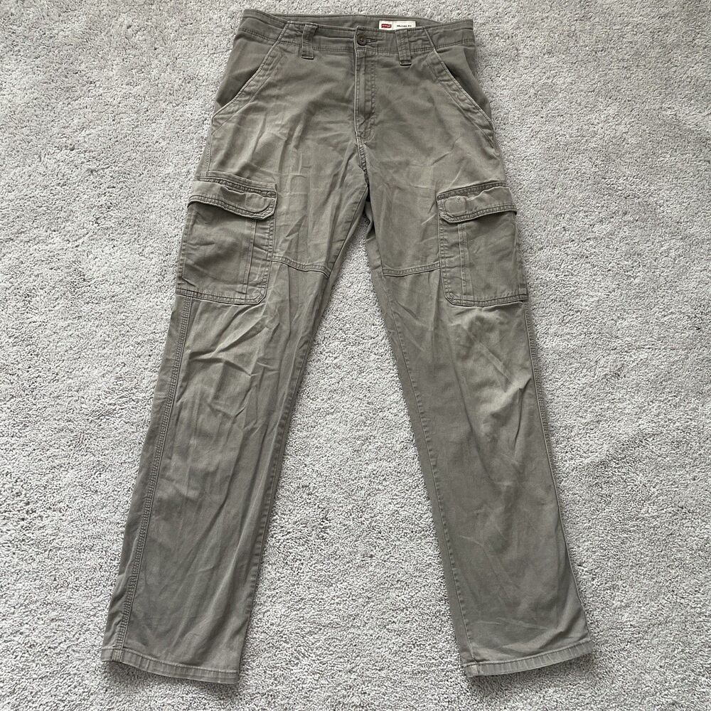 Wrangler Relaxed Fit Straight Leg Cargo Khaki Pants Men’s 31x31 Workwear